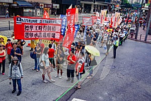 Demonstration of Chinese Labor Day